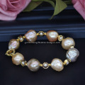Colorful Freshwater Baroque Pearl Bracelet